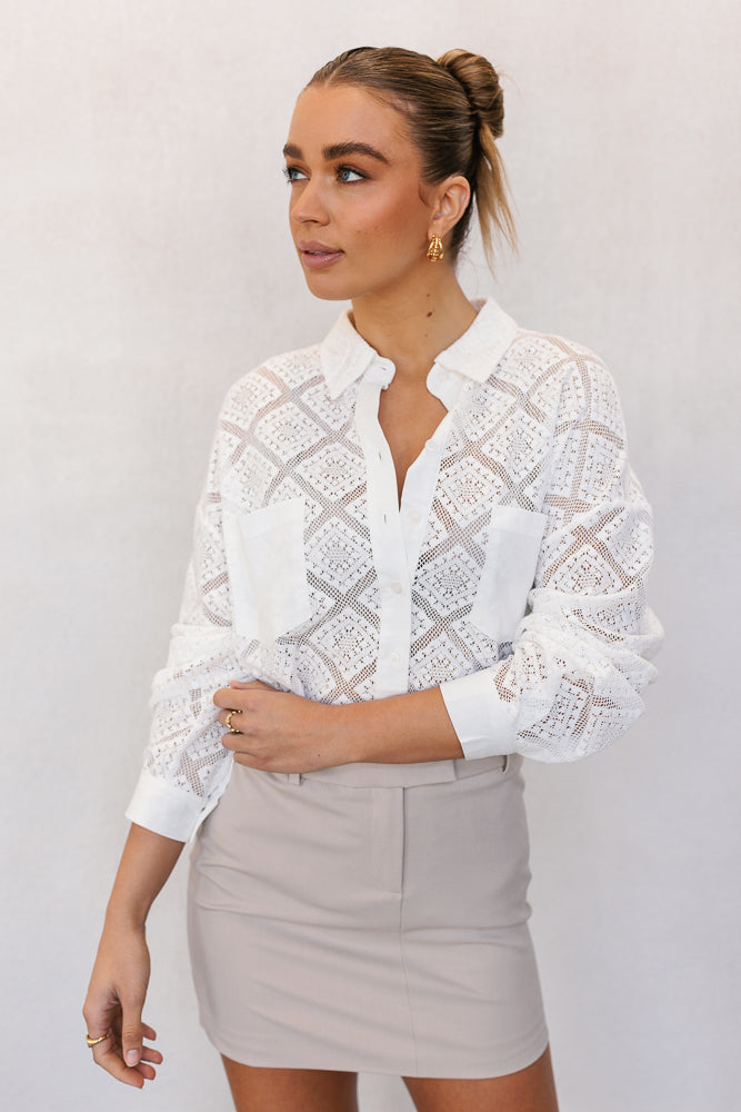 Westwood Shirt - Creamy White Lace