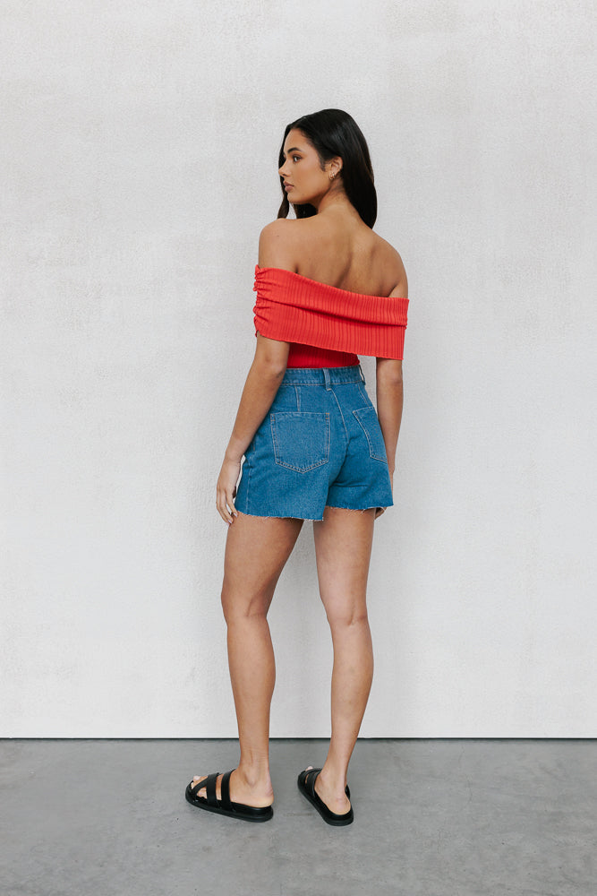 Everleigh Skort Blue Denim