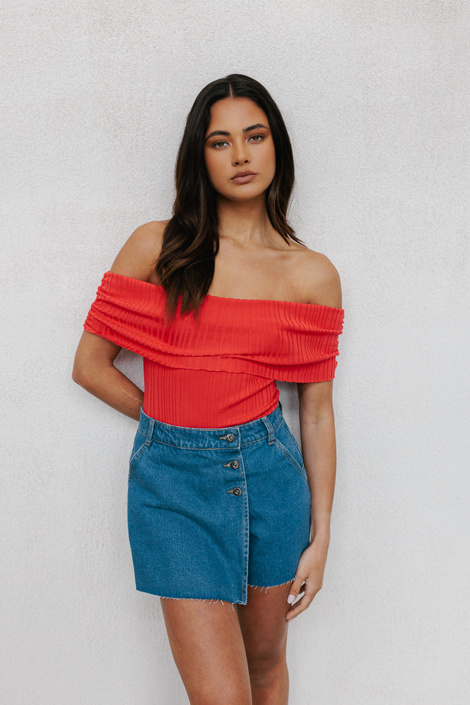 Everleigh Skort Blue Denim