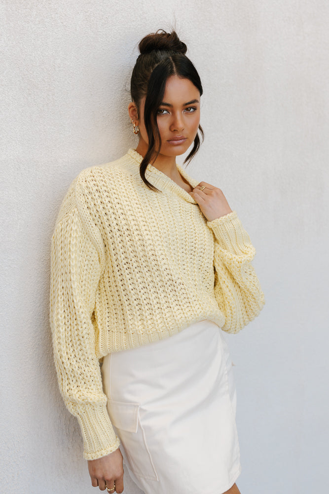 Wilton Knit - Lemon