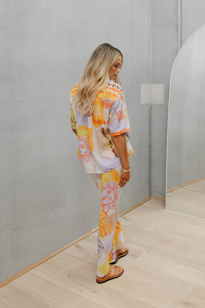 Brim Skirt - Sun Print