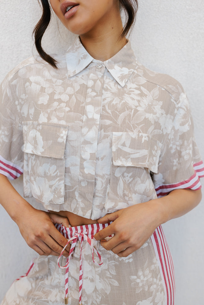 Citta Pants Beige Floral