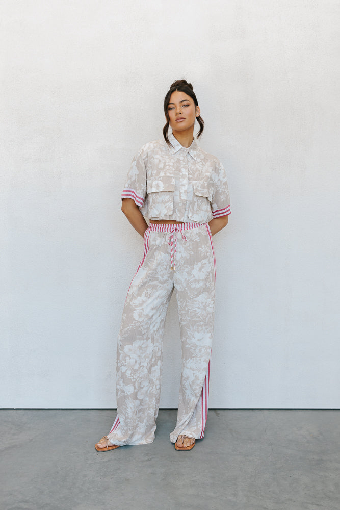 Citta Pants Beige Floral