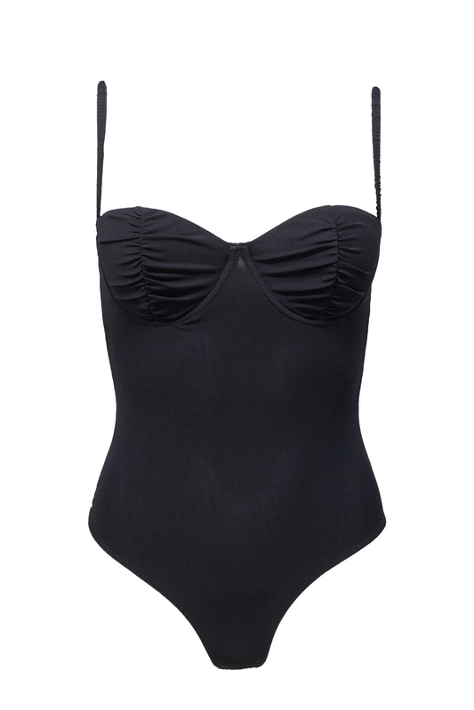 Pip Bodysuit - Black Mesh