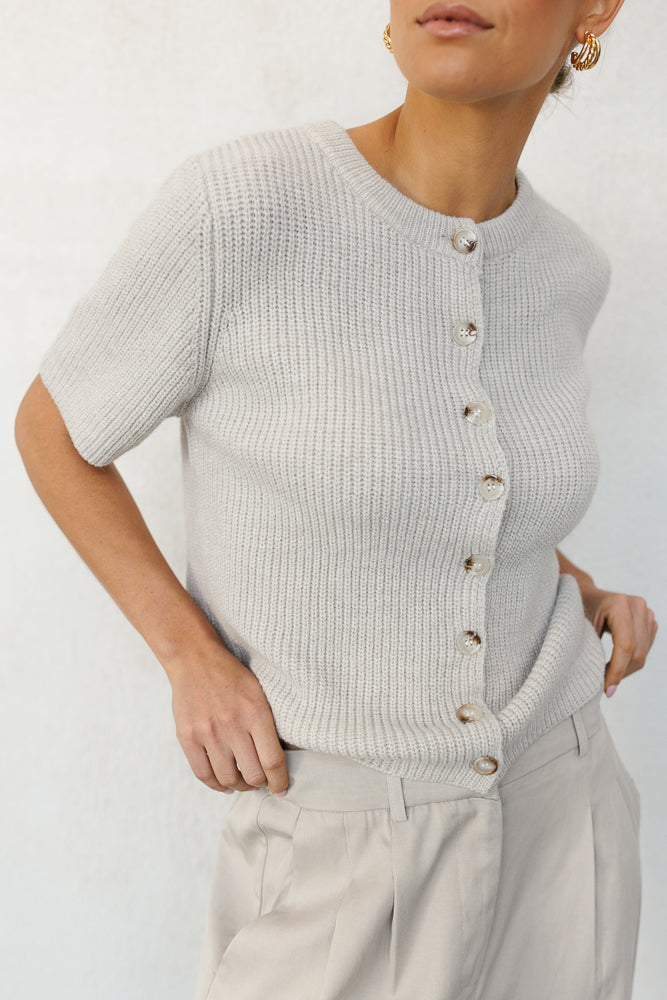 Yoko Cardigan - Dove Grey