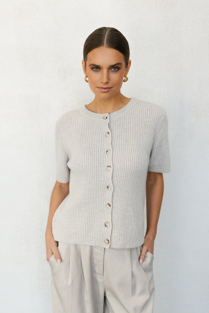 Yoko Cardigan - Dove Grey