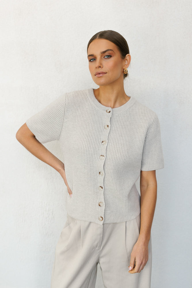 Yoko Cardigan - Dove Grey