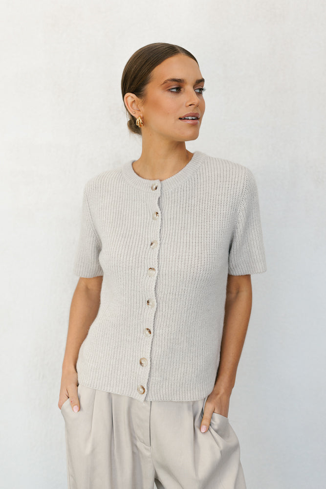 Yoko Cardigan - Dove Grey