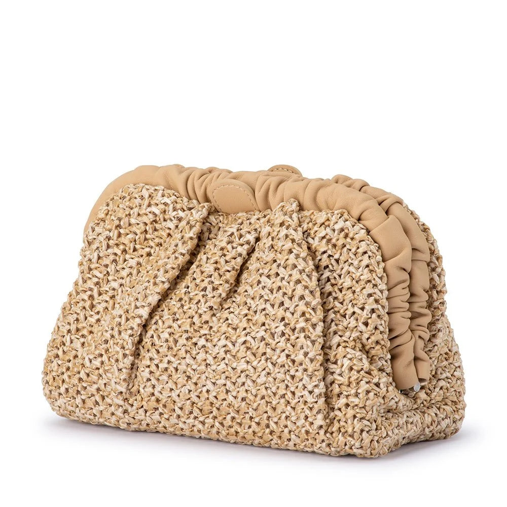 Amalia Petite Clutch Natural