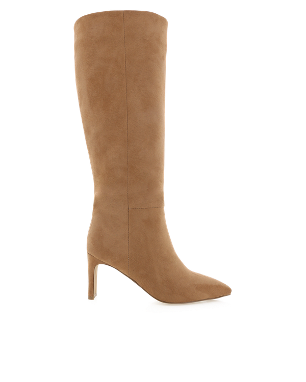 Antoinette Knee-high Boots - Tan Suede