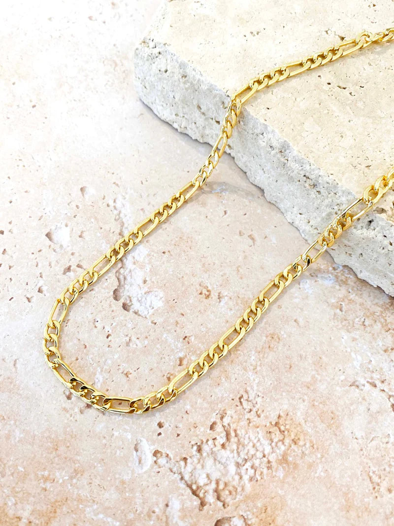 Figaro Chain Necklace Gold