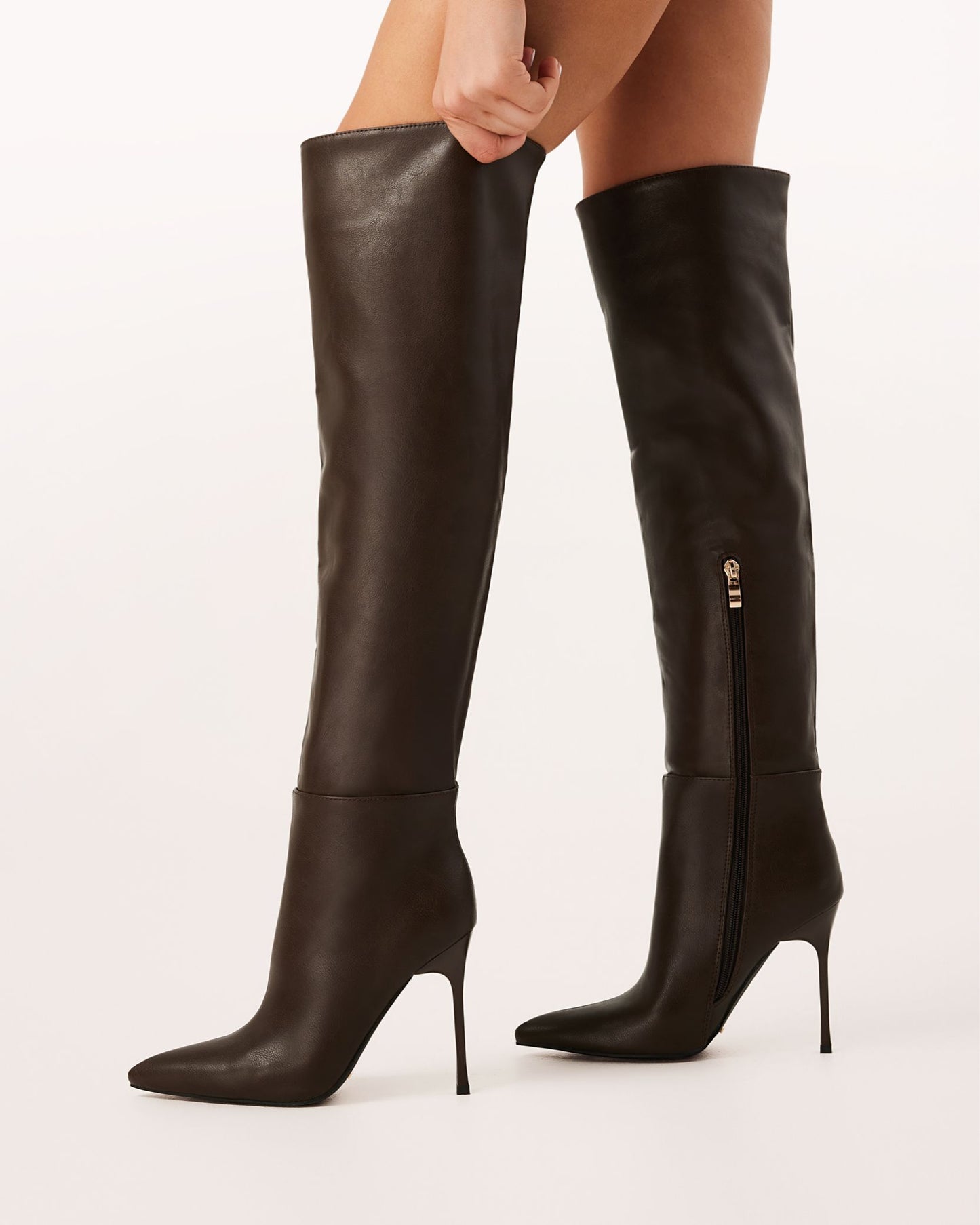 Rosella Knee-high Boots - Dark Chocolate Brown