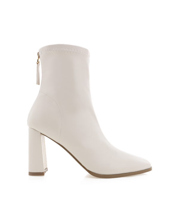 Zade Ankle Boots - Ivory