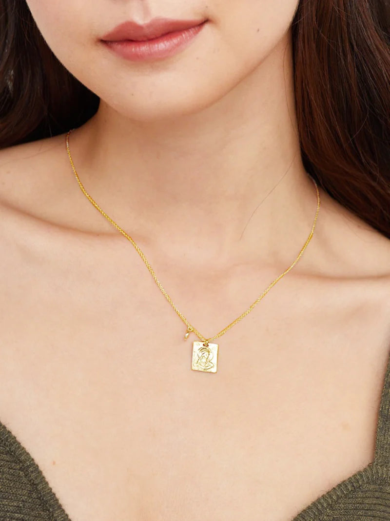 Theta Necklace - Gold