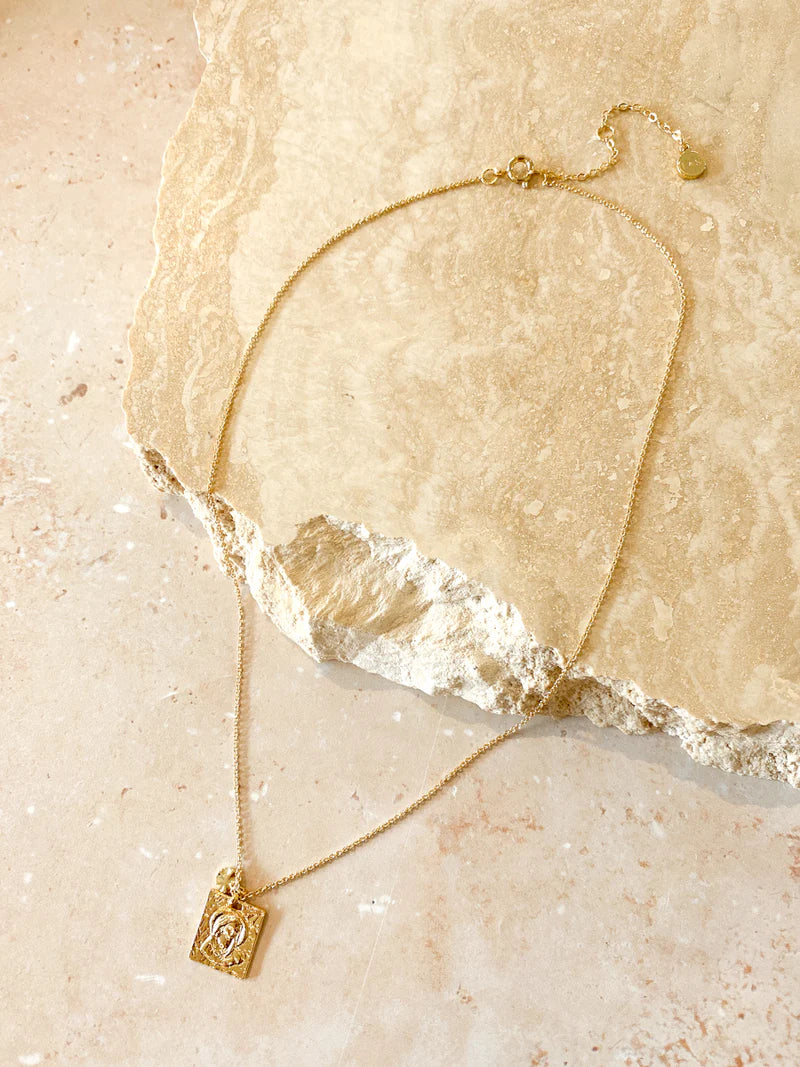 Theta Necklace - Gold