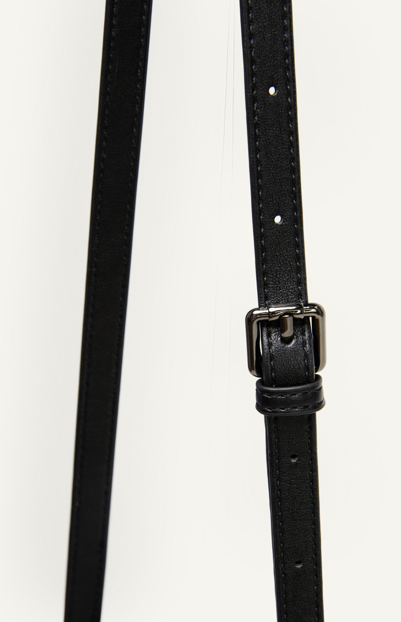 Angie Handle Bag - Black Woven Leather