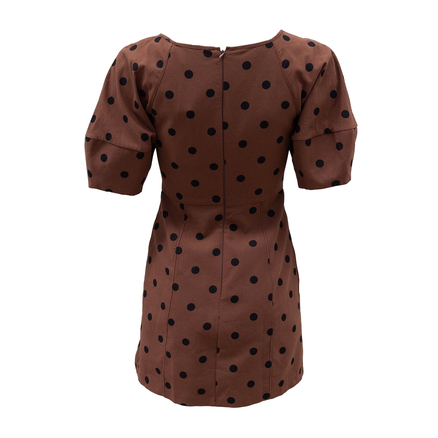 Nikayla Dress - Choc/Black Dot
