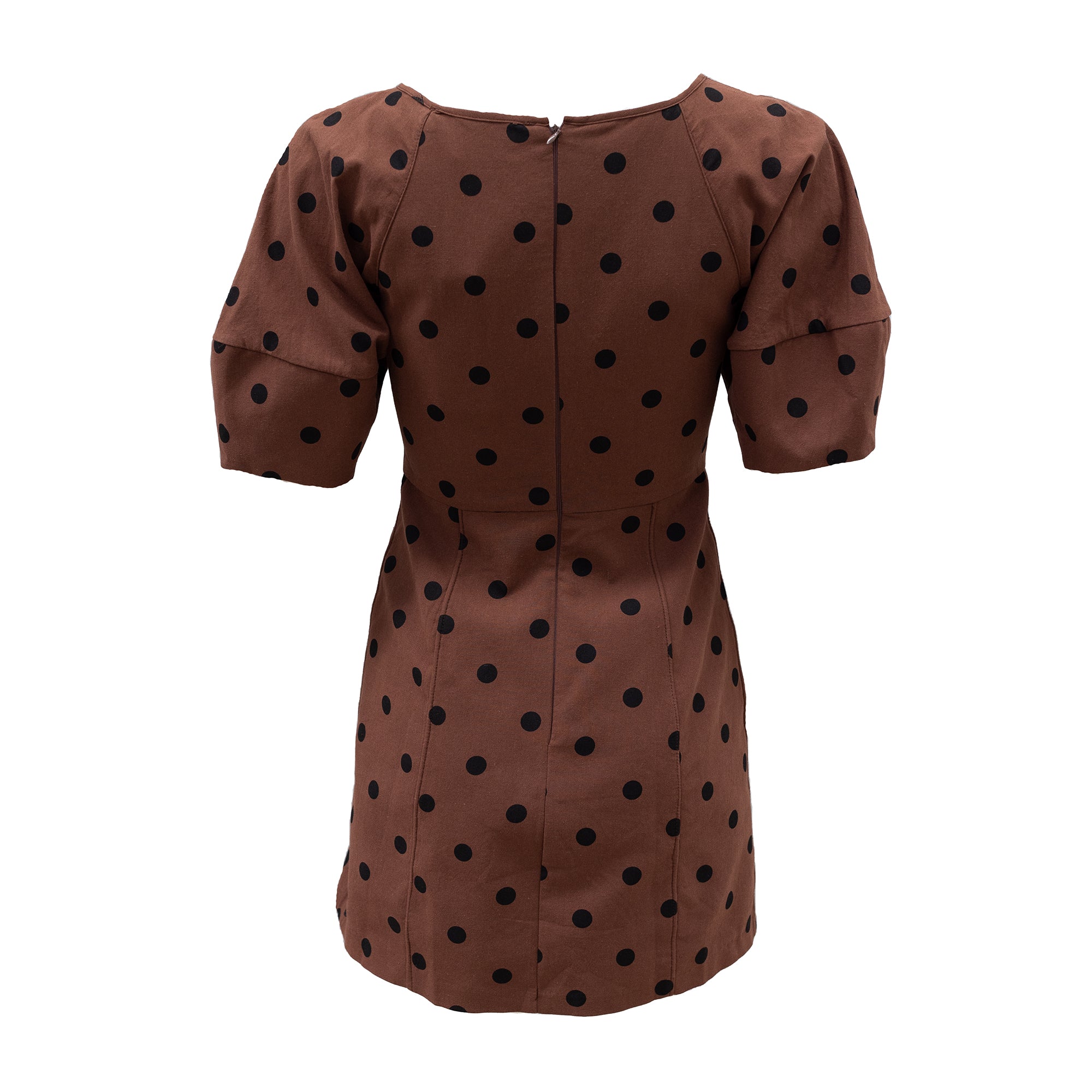Nikayla Dress Chocolate Polka Dot