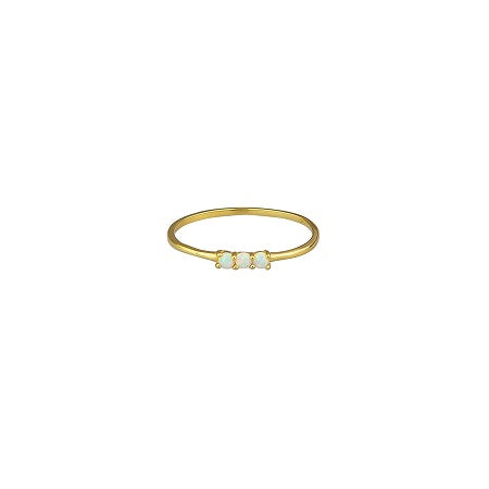 Becky Opal Ring - Gold