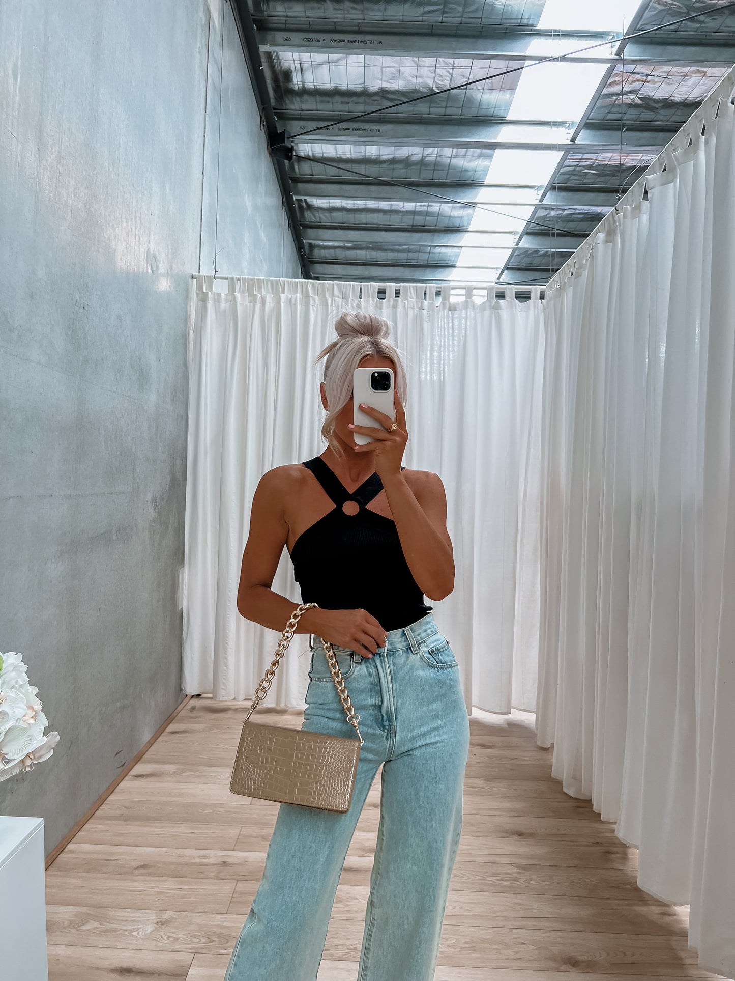 Levi Halter Top - Black