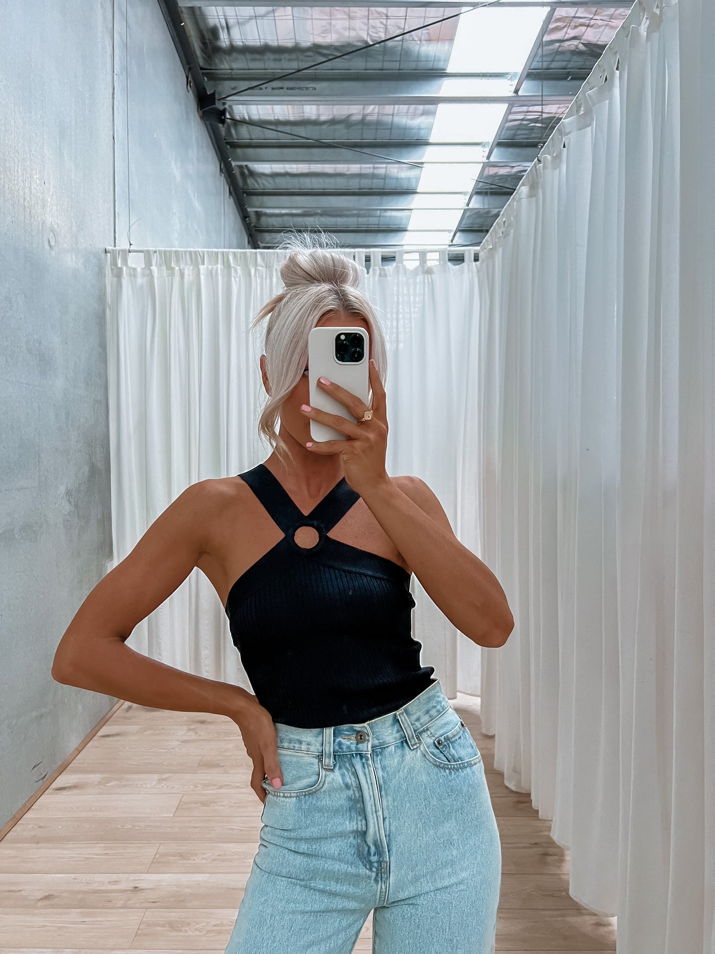Levi Halter Top - Black