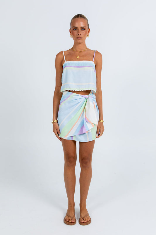 COMING SOON - Ioannina Mini Skirt - Virenne Print