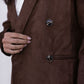 Yanni Oversized Blazer - Chocolate Brown Suede Look