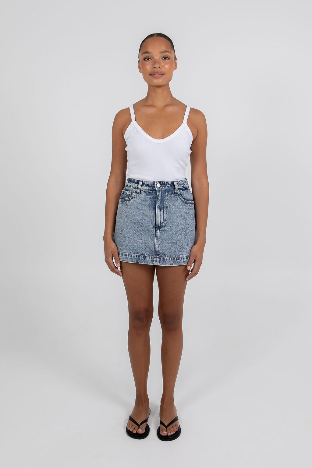 Lucy Denim Skort Dark Mineral Wash