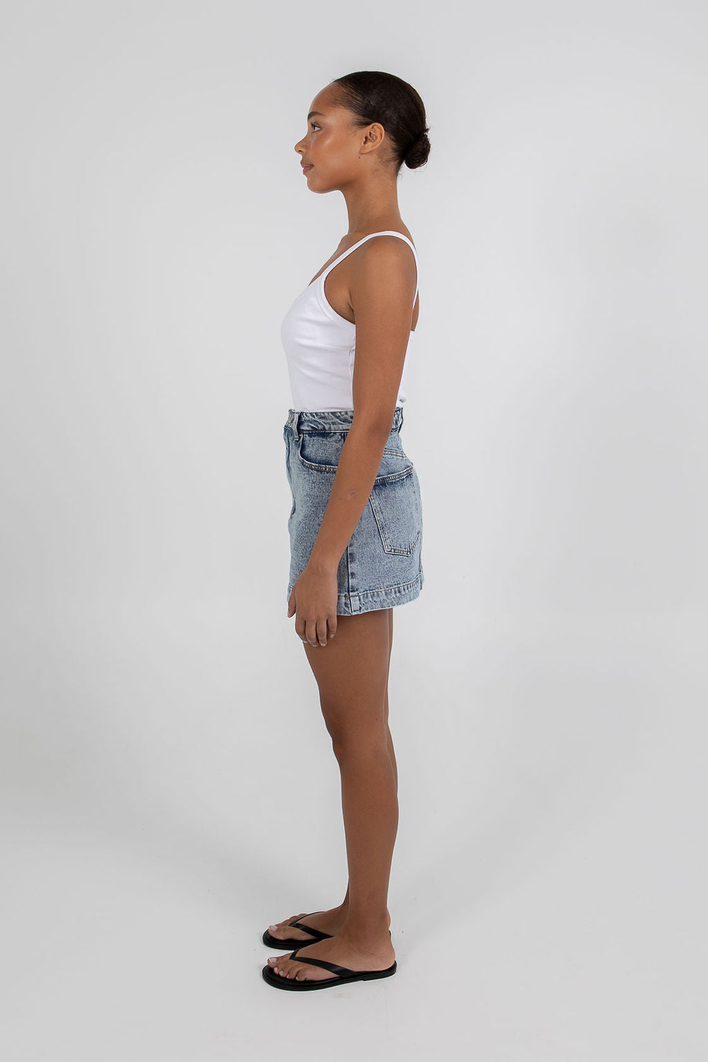 Lucy Denim Skort Dark Mineral Wash