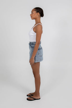 Lucy Denim Skort - Dark Mineral Wash
