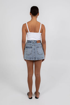 Lucy Denim Skort - Dark Mineral Wash