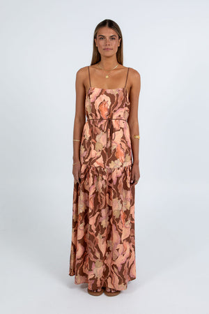 Olara Maxi Dress Daydream Print