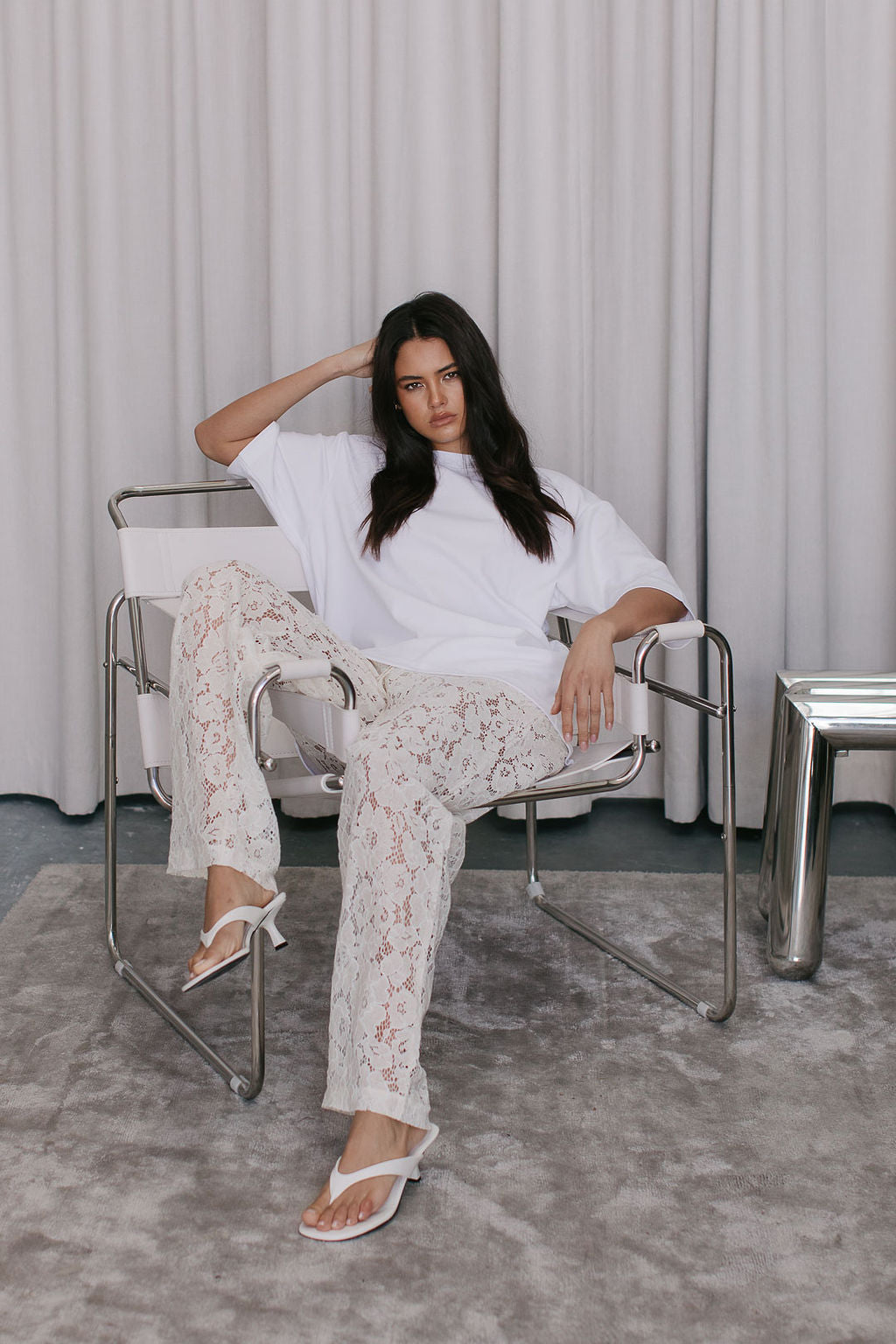 Ilsuo Pants Cream Lace
