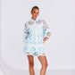 Yueli Short - Powder Blue Sicily Lace