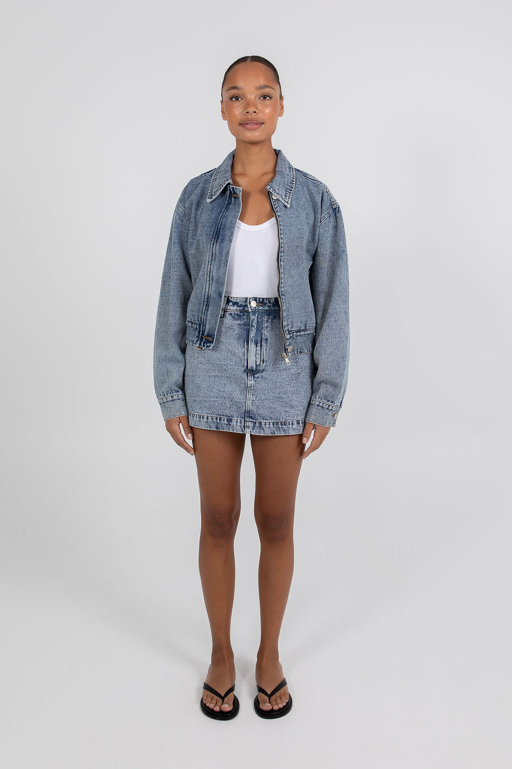 Vue Denim Jacket Dark Mineral Wash
