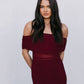 Fiora Maxi Dress - Burgundy Mesh