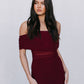 Fiora Maxi Dress - Burgundy Mesh