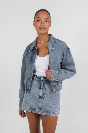 Lucy Denim Skort - Dark Mineral Wash