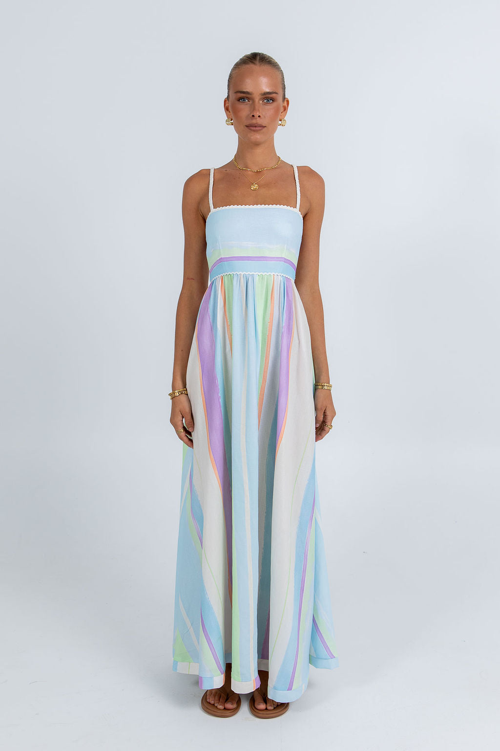 Palomae Maxi Dress Virenne Print