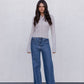 Flinn Knit Top - Oyster Grey