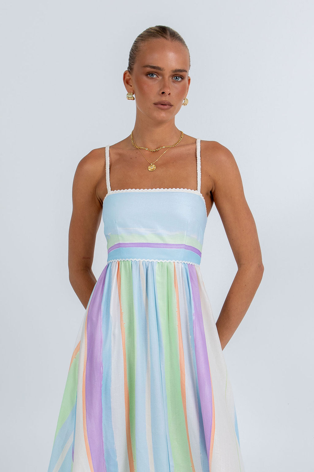 Palomae Maxi Dress Virenne Print