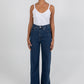 Carissa Wide Leg Jeans - Classic Blue