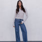 Flinn Knit Top - Oyster Grey