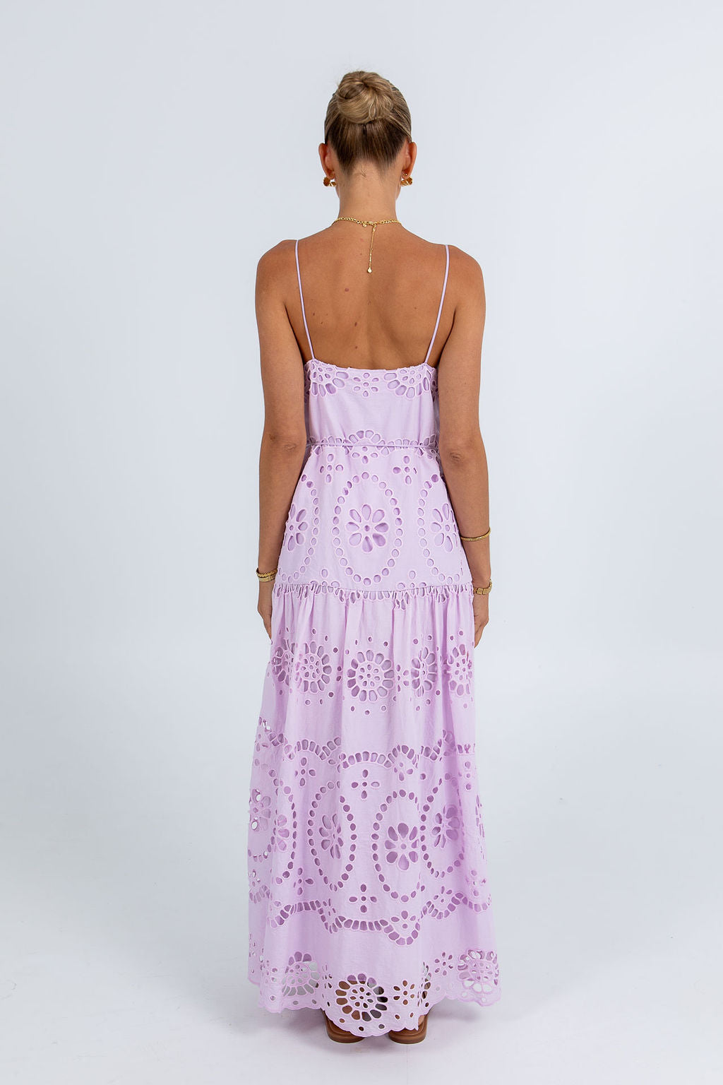 Olara Maxi Dress Lilac Sicily Lace