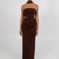 Urja Maxi Dress - Chocolate Brown
