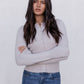 Flinn Knit Top - Oyster Grey