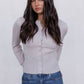 Flinn Knit Top - Oyster Grey