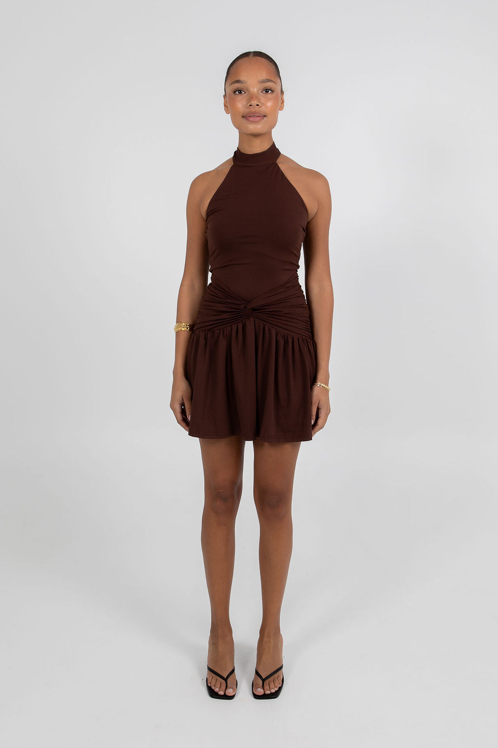 Xena Mini Dress Chocolate