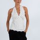 COMING SOON - Banks Top - White/ Black Polka Dot