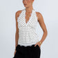 COMING SOON - Banks Top - White/ Black Polka Dot